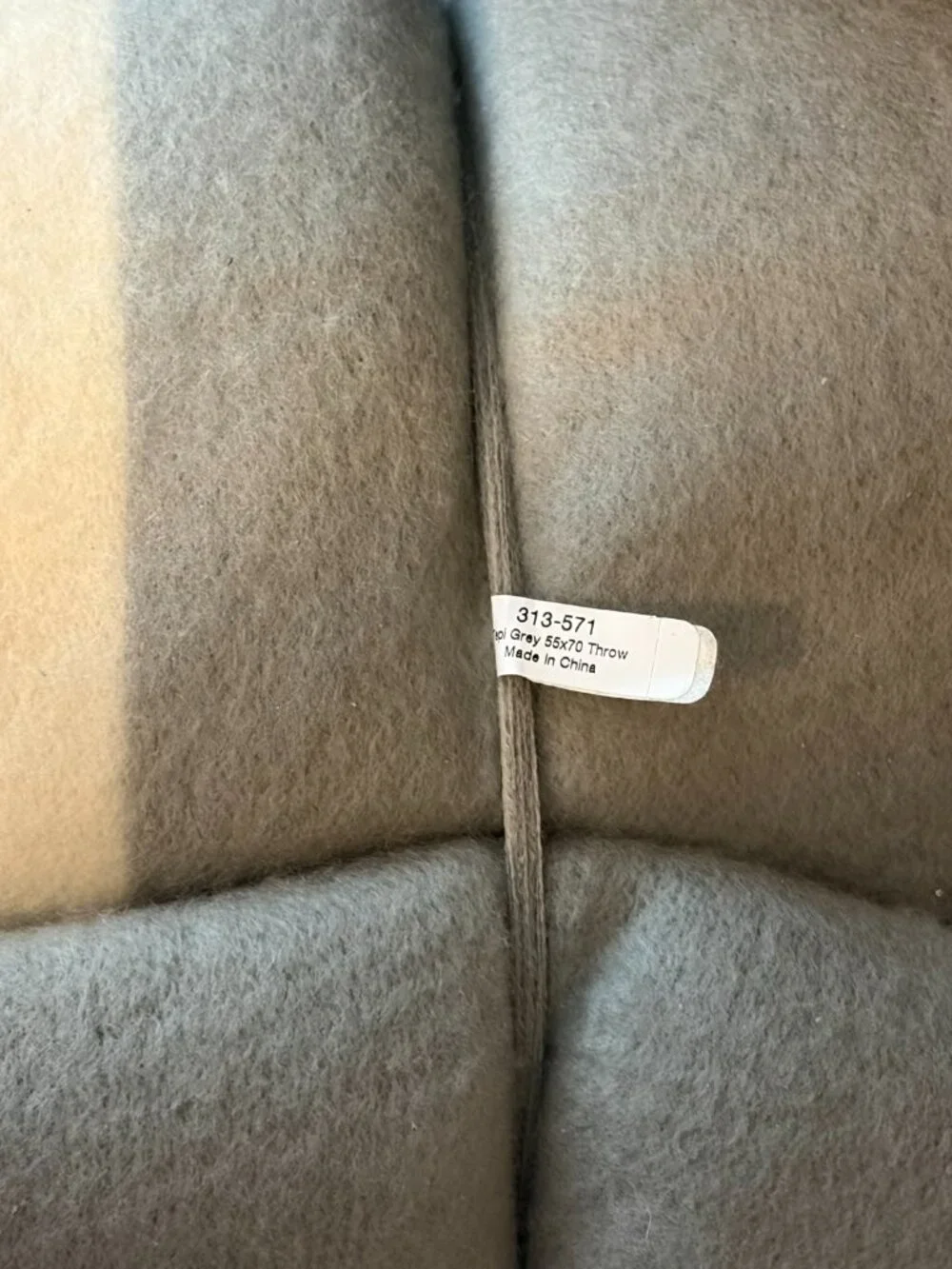 Crate & Barrel Throw Blanket – NWT Gray/Cream